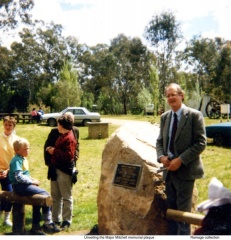 Unveiling the Major Mitchell plaque