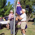 Australia Day 2007 -  flag raising Doug Welsh, Ted Armstrong