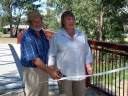 Official Opening of Red Footbridge, Honeysuckle Creek 2008 - Tim Mahar, Robin Landvogt