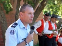 Australia Day 2011 - CFA guest speaker, John Dunn in background