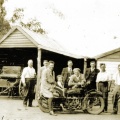 In front of Edward W Telfords Blacksmith Shop, 1920s