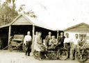 In front of Edward W Telfords Blacksmith Shop, 1920s