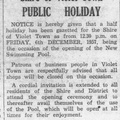 VT Pool opening public holiday