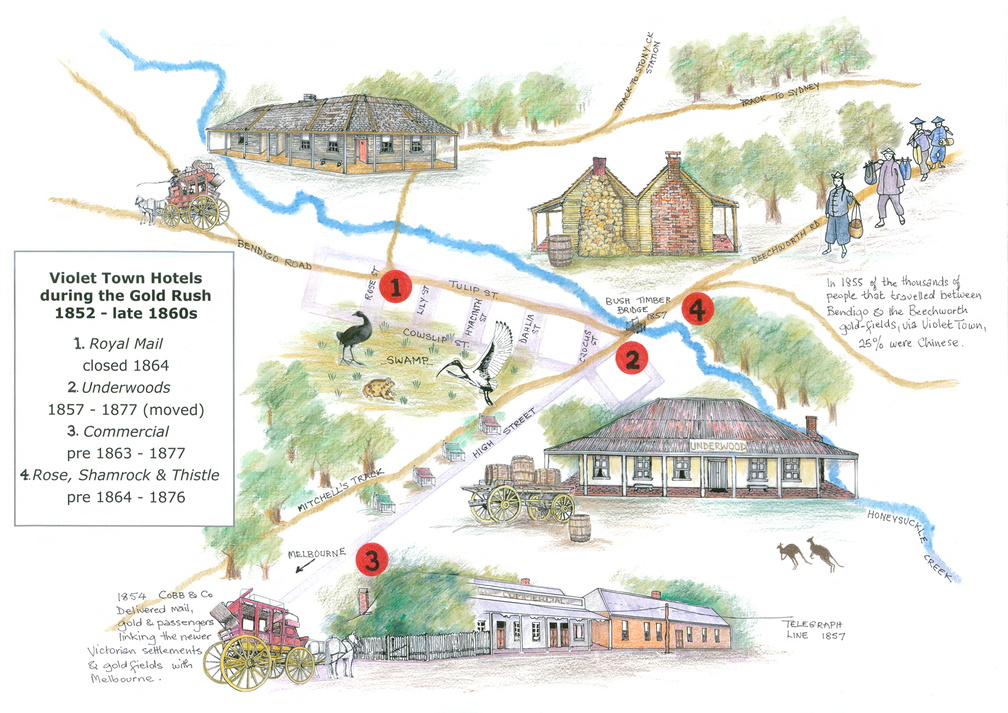 Hotel Map Kerry 1852 to 1860s