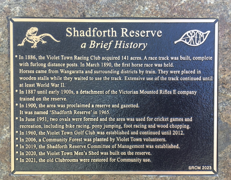 Shadforth Plaque