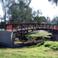 Building of New footbridge over Honeysuckle Creek 2007