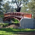 Building of New footbridge over Honeysuckle Creek 2007