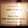 Nursing home history plaque