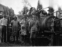 Kings Stationary Engine at their woodyard Circa 1890-1900