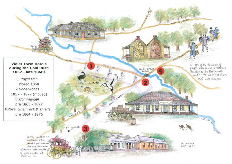 Hotel Map Kerry 1852 to 1860s